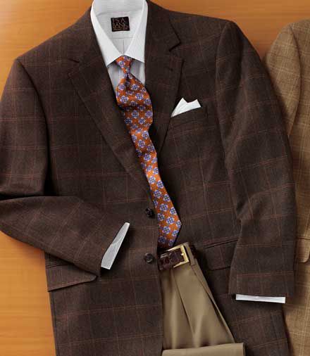 Signature Gold 2-Button Patterned Sportcoat