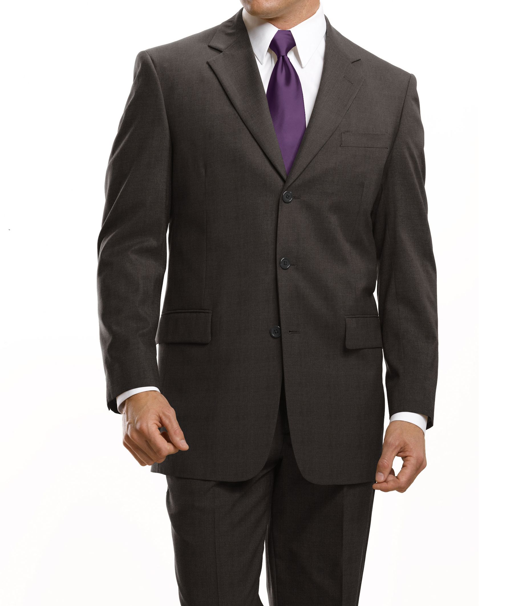 JosBank : Signature 3-Button Wool Suit-In 5 Patterns : Men's clothing (dress & casual) > Suits
