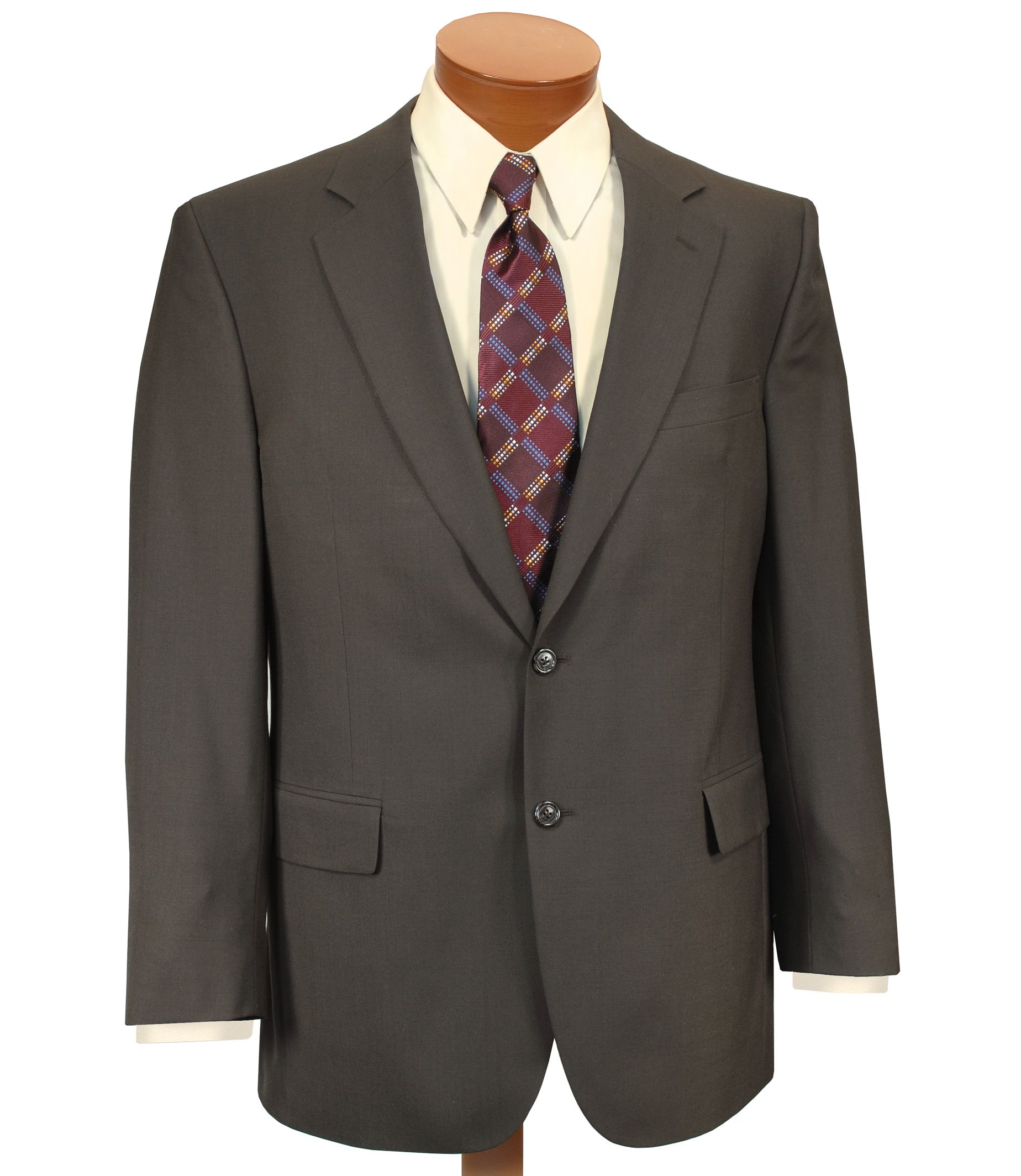 Classic 2-Button Business Express Jackets- Olive Solid
