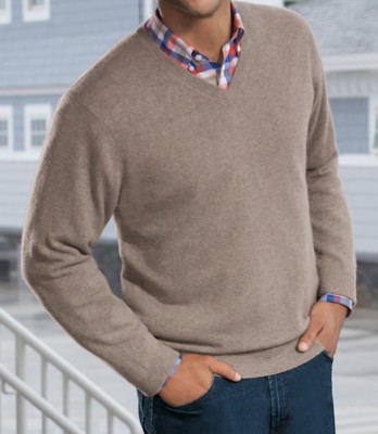 JoS. A. Bank Traveler Cashmere V-neck Sweater