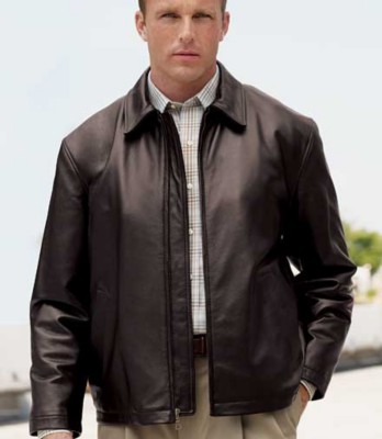 JoS. A. Bank Pebble-grain Open Bottom Jacket