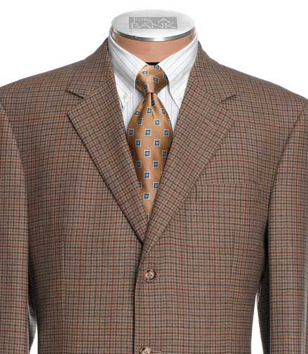 Executive Wool Patterned 2-Button Sportcoat