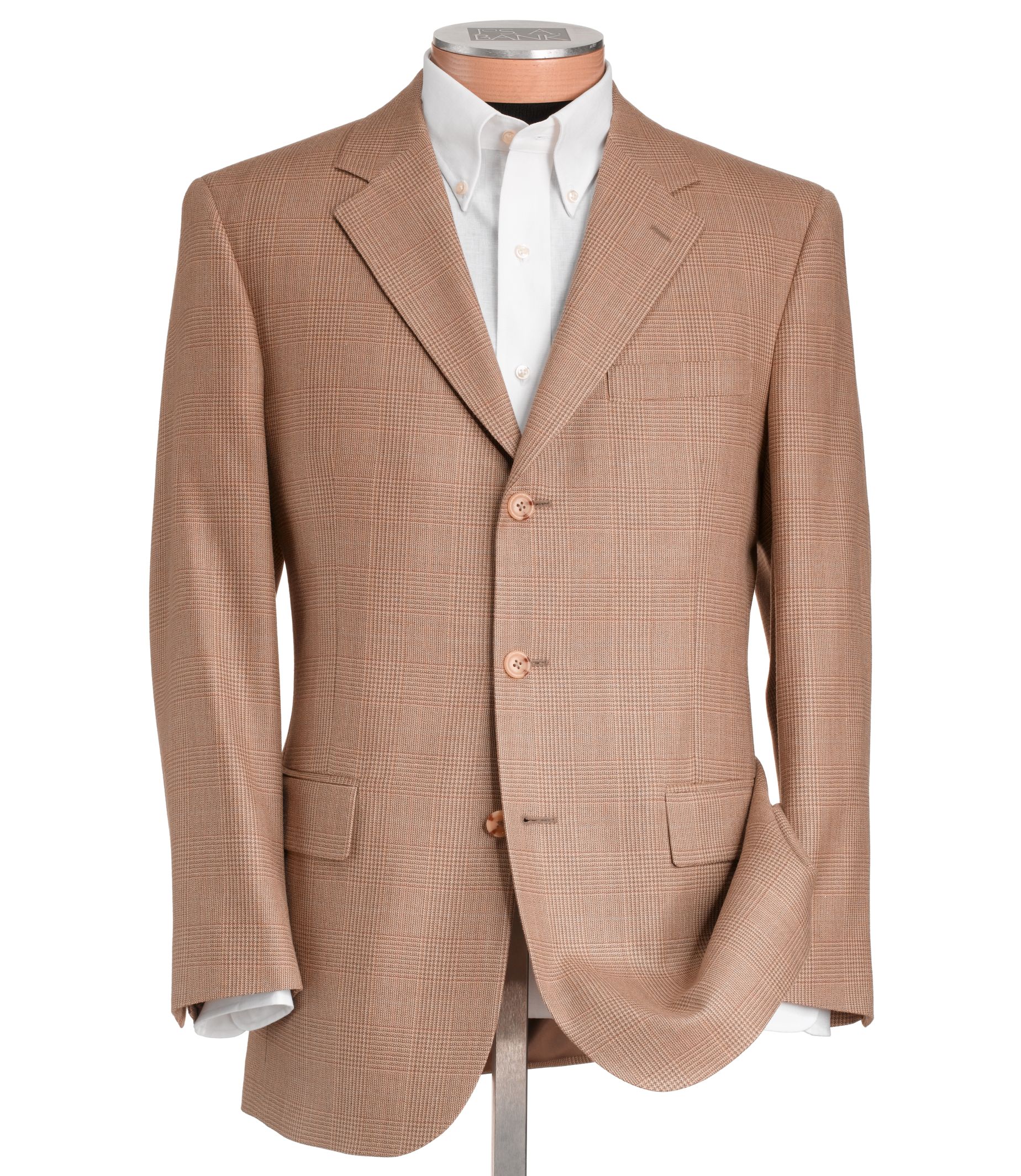 Executive 3-Button Wool Plaid Sportcoat- Buy 1, Get 2nd for $99, 3rd FREE!
