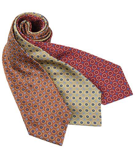 Basic Squares in Circles Tie
