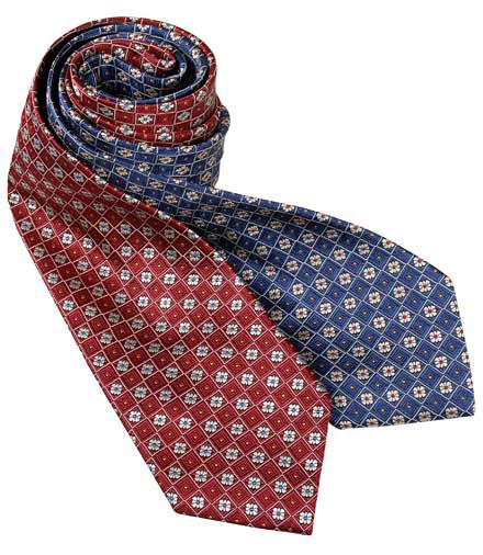 Basic Checkerboards with Flowers Tie
