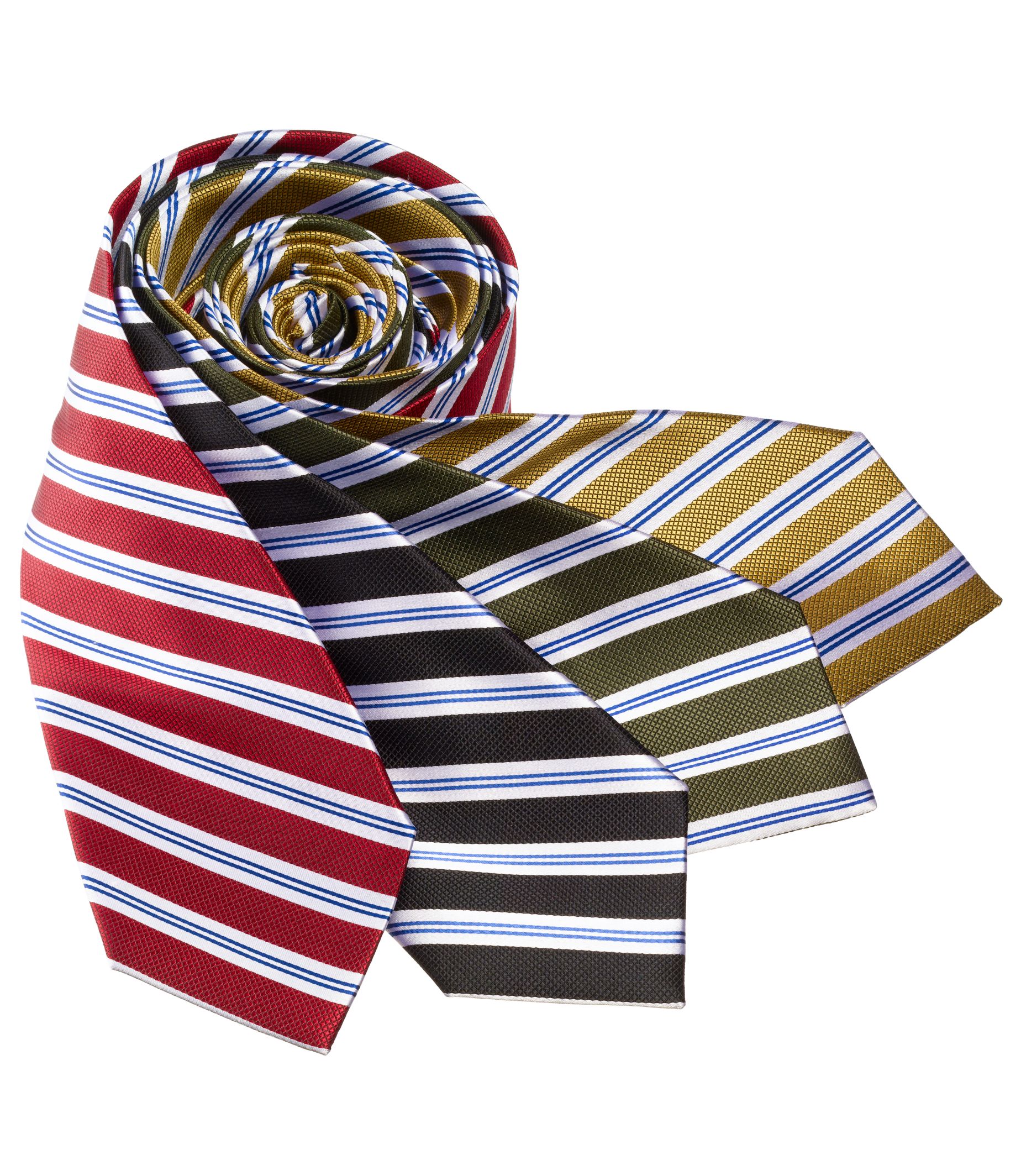 Basic Textured Satin Stripes Tie- Buy 1, Get 2nd 25% Off and 3rd FREE!