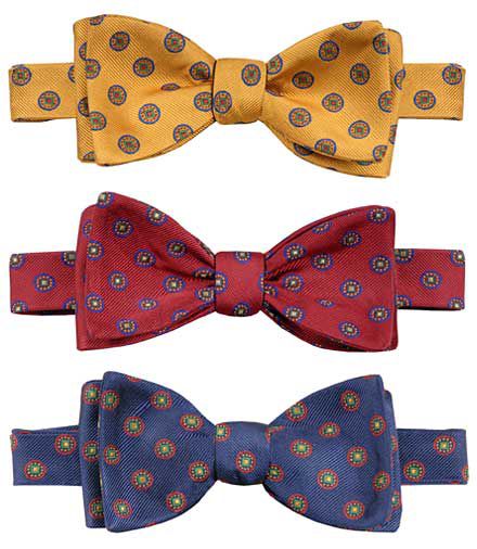 Circle Medallion Bow Tie
