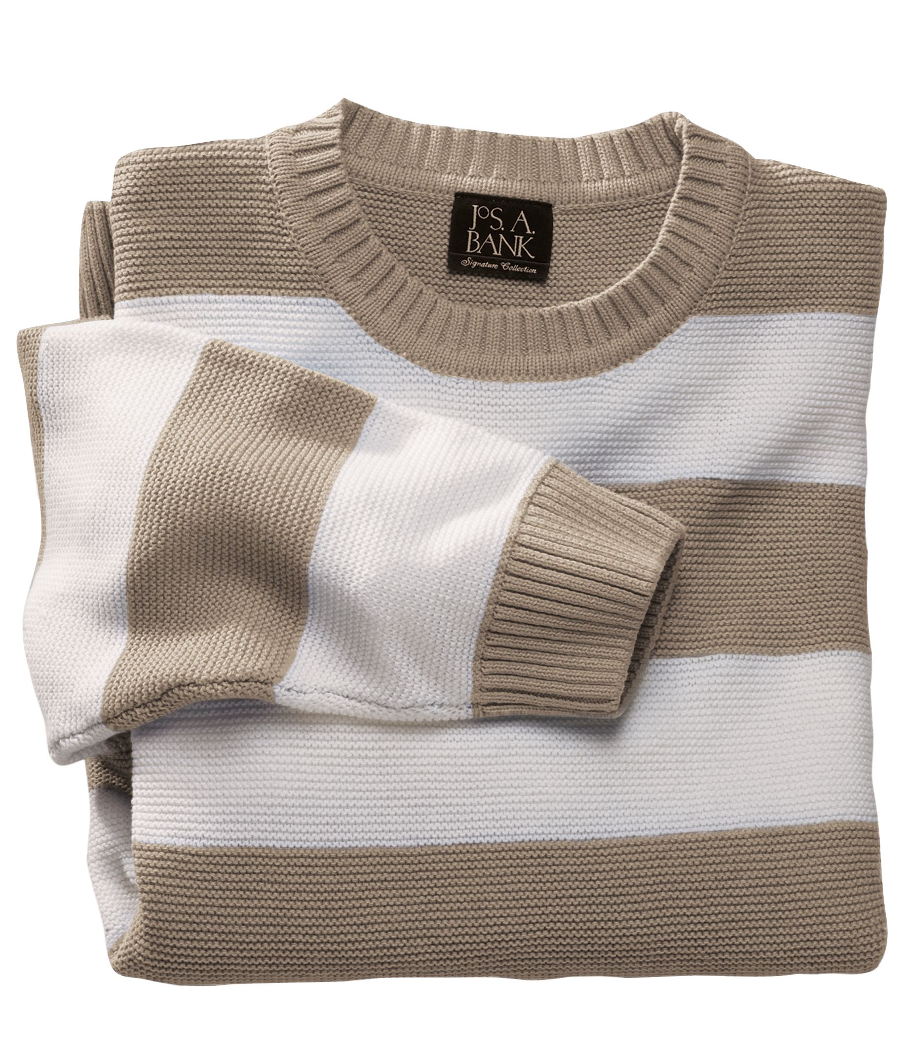 Classic Striped Cotton Sweater
