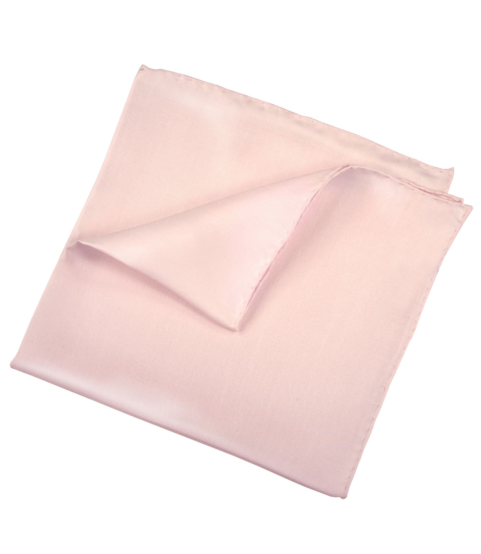 Solid Silk Pocket Square Light Pink Innoworks